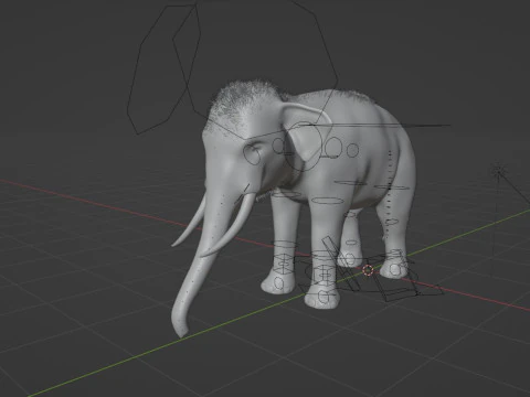 Indian Elephant 3D Model
