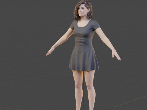 Rose Byrne Modelo 3D