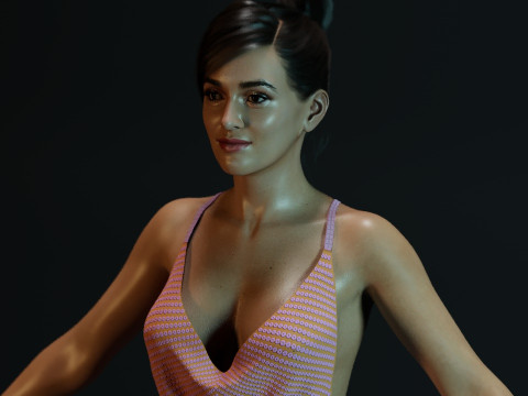 Leighton Meester 3D 模型