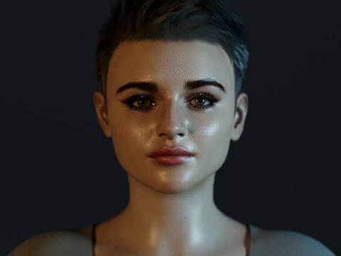 Joey King 3D Model