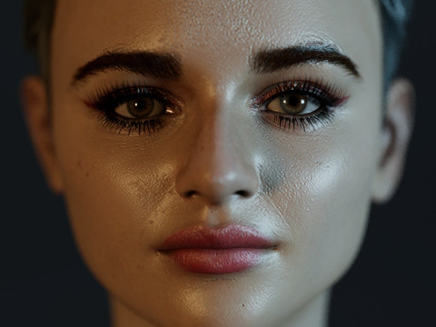 Joey King 3D Model