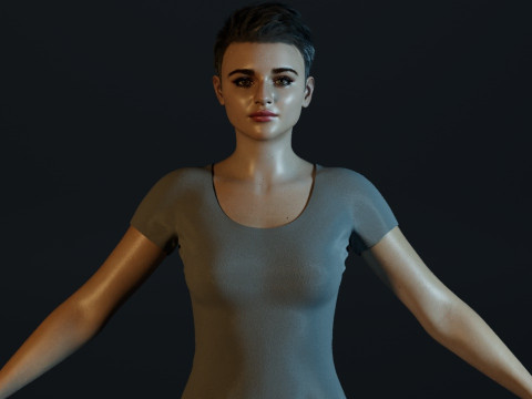 Joey King 3D Model