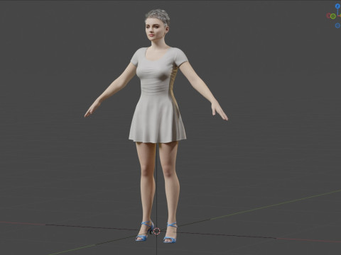 Joey King 3D Model