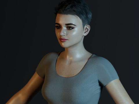 Joey King 3D Model