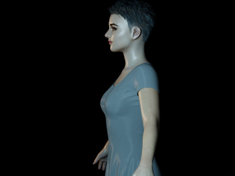 Joey King 3D Model