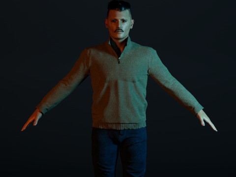 Johnny Depp Modelo 3D