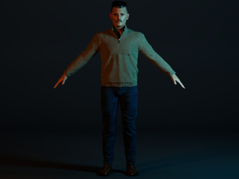 Johnny Depp Modelo 3D