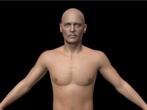Johnny Depp Modelo 3D