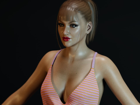 Christina Aguilera Modelo 3D