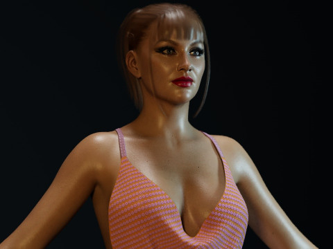 Christina Aguilera Modelo 3D