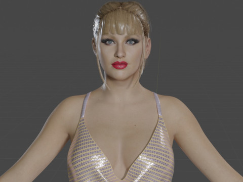 Christina Aguilera Modelo 3D