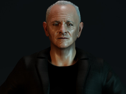 Anthony Hopkins Modello 3D