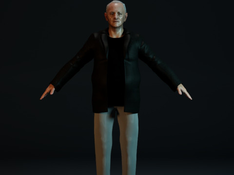 Anthony Hopkins Modello 3D