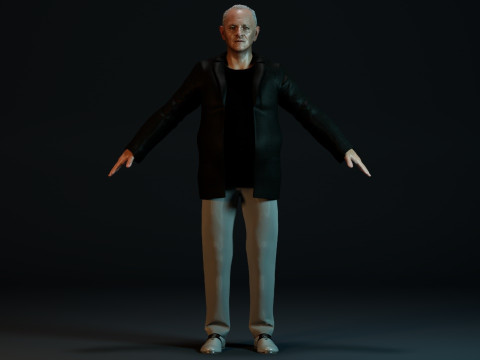 Anthony Hopkins Modello 3D
