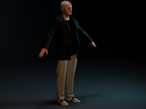 Anthony Hopkins Modello 3D