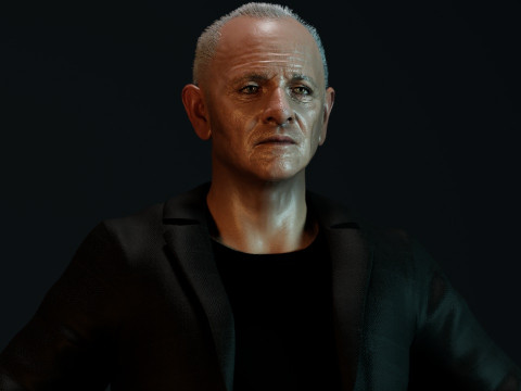 Anthony Hopkins Modello 3D