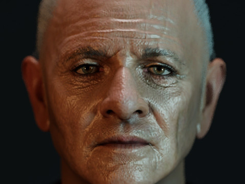 Anthony Hopkins Modello 3D