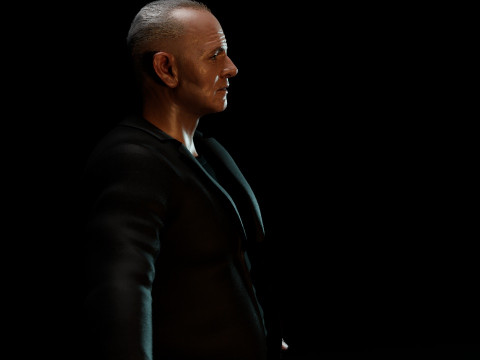 Anthony Hopkins Modello 3D