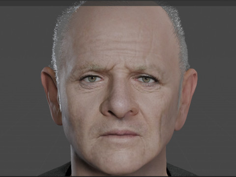 Anthony Hopkins Modello 3D