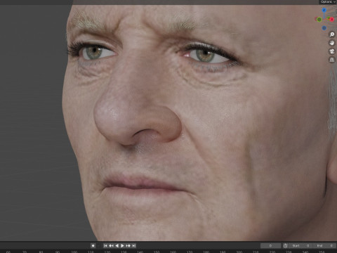 Anthony Hopkins Modello 3D