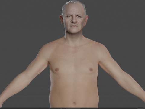 Anthony Hopkins Modello 3D