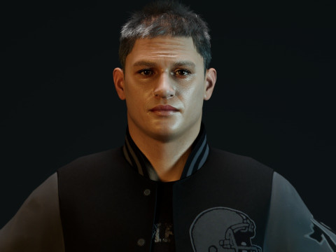 Tom Hardy Eddie Brock 3D Model