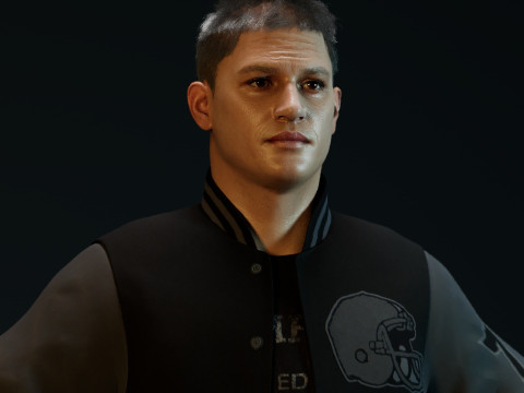 Tom Hardy Eddie Brock 3D Model