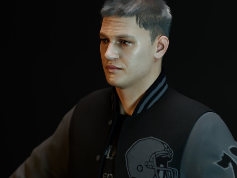 Tom Hardy Eddie Brock 3D Model