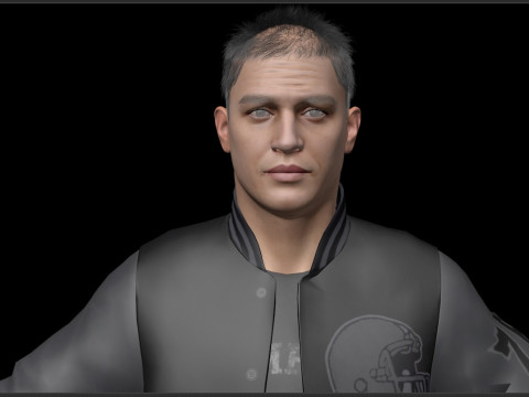 Tom Hardy Eddie Brock 3D Model