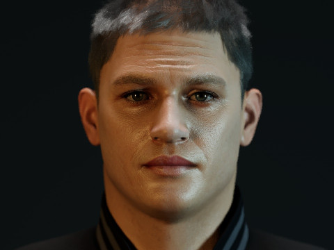 Tom Hardy Eddie Brock 3D Model