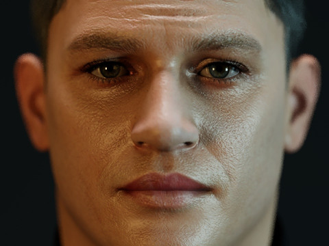 Tom Hardy Eddie Brock 3D Model