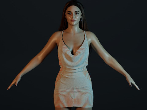 Monica Bellucci 3D 模型