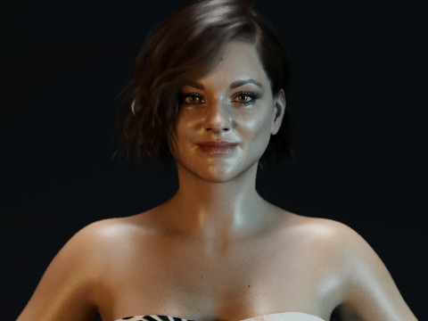 Marion Cotillard 3D Модель