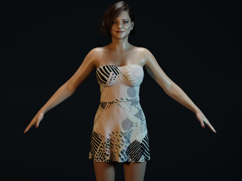 Marion Cotillard 3D Модель