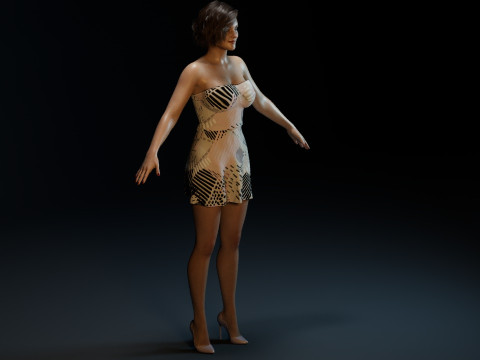 Marion Cotillard 3D Модель
