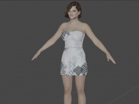 Marion Cotillard 3D Модель