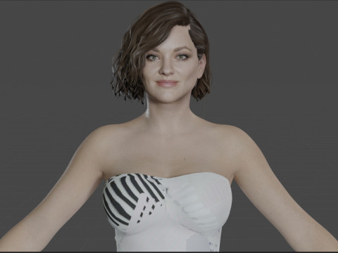 Marion Cotillard 3D Модель