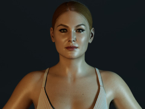 Rosamund Pike 3D Модель