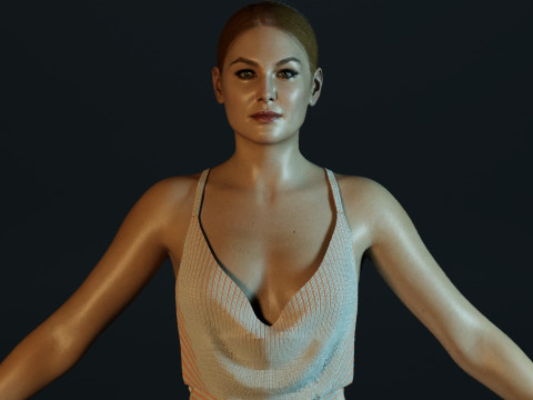 Rosamund Pike 3D Модель