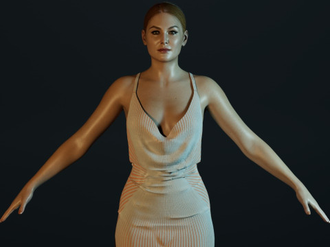 Rosamund Pike 3D Модель