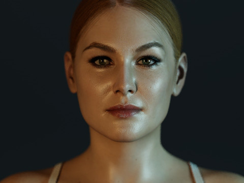 Rosamund Pike 3D Модель