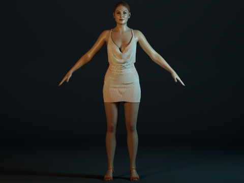 Rosamund Pike 3D Модель