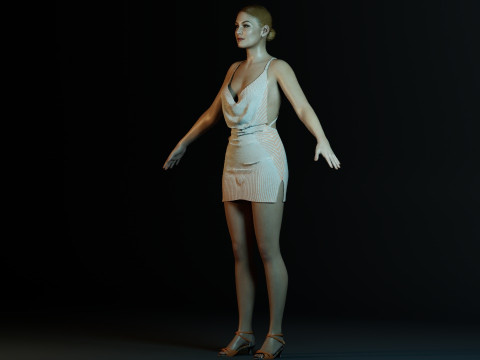 Rosamund Pike 3D Модель
