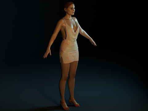 Rosamund Pike 3D Модель