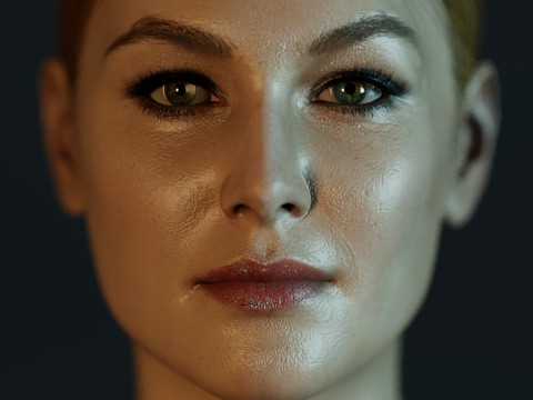 Rosamund Pike 3D Модель
