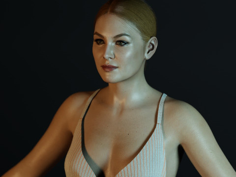 Rosamund Pike 3D Модель