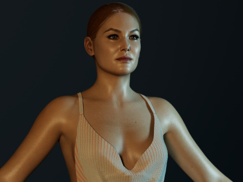 Rosamund Pike 3D Модель