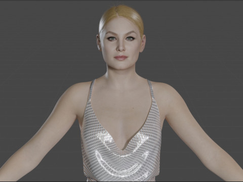 Rosamund Pike 3D Модель