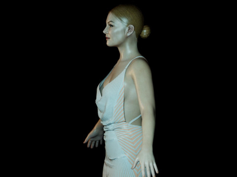 Rosamund Pike 3D Модель