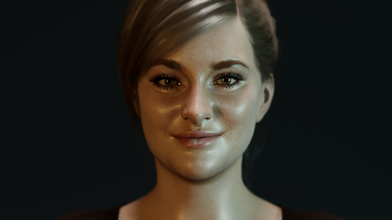 Shailene Woodley Model 3D .c4d .max .obj .3ds .fbx .stl .blend